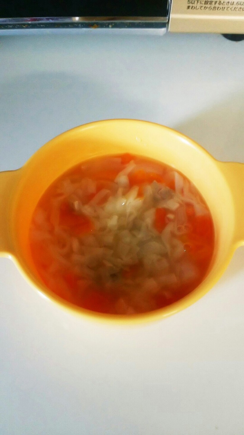 離乳食 後期 ワンタンスープの画像