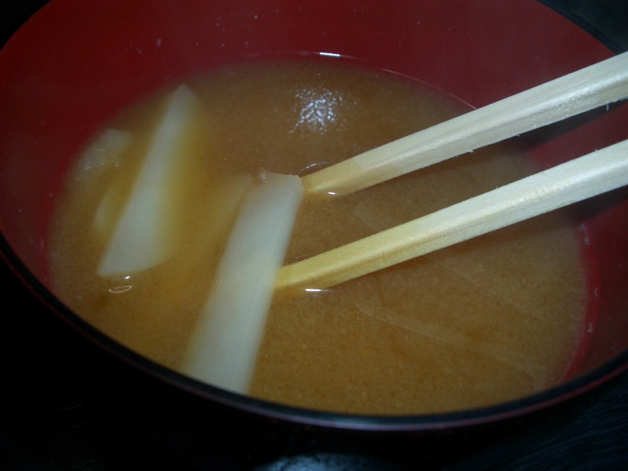 簡単☆じゃが芋ダケの味噌汁の画像