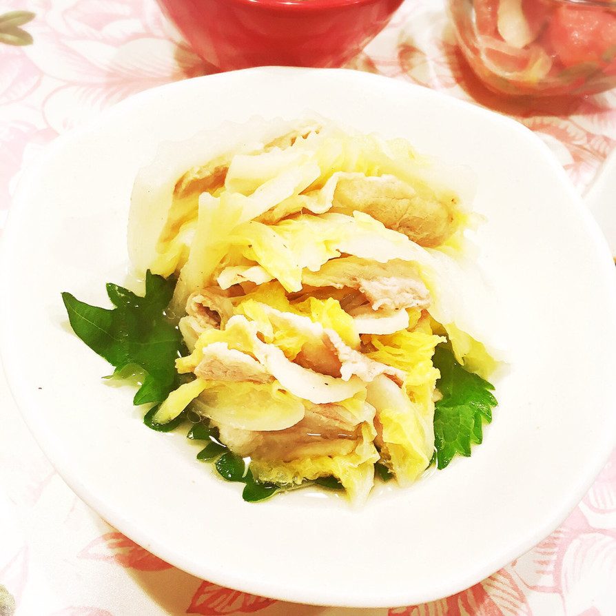 柚子胡椒で豚バラと白菜のミルフィーユ♡の画像