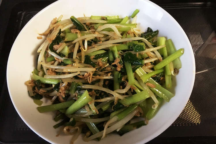 小松菜とツナともやしの醤油炒め レシピ 作り方 By まぁみん クックパッド 簡単おいしいみんなのレシピが354万品