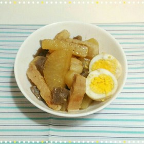 角煮風豚肉と大根の煮物