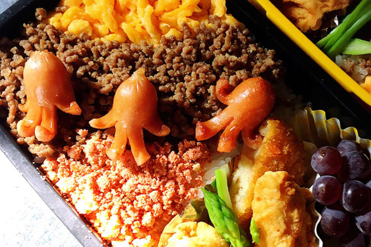 小学生男子のお弁当 3色そぼろ丼 レシピ 作り方 By おーさんちの台所 クックパッド 簡単おいしいみんなのレシピが368万品