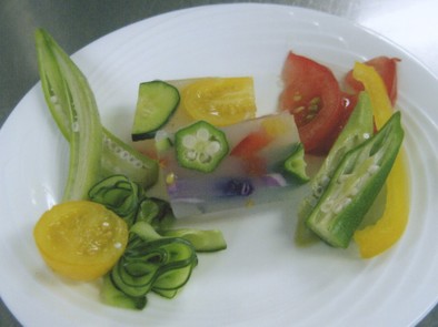 【京都丹波】夏野菜のゼラチン寄せの写真