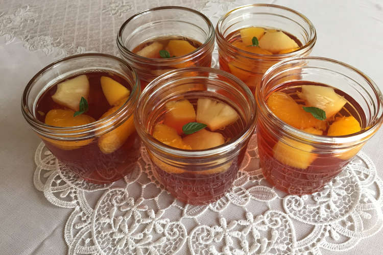 フルーツ紅茶ゼリー レシピ 作り方 By レオン メロン クックパッド 簡単おいしいみんなのレシピが367万品