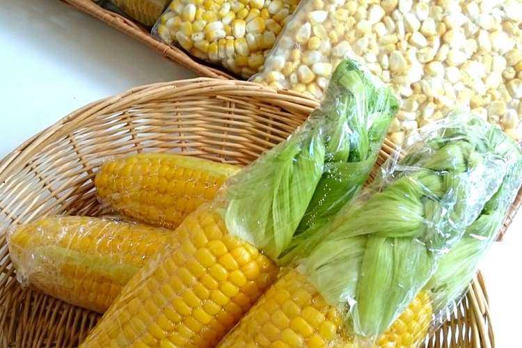 とうもろこしの保存 簡単な取り方 レシピ 作り方 By ふっくら母ちゃん クックパッド 簡単おいしいみんなのレシピが360万品