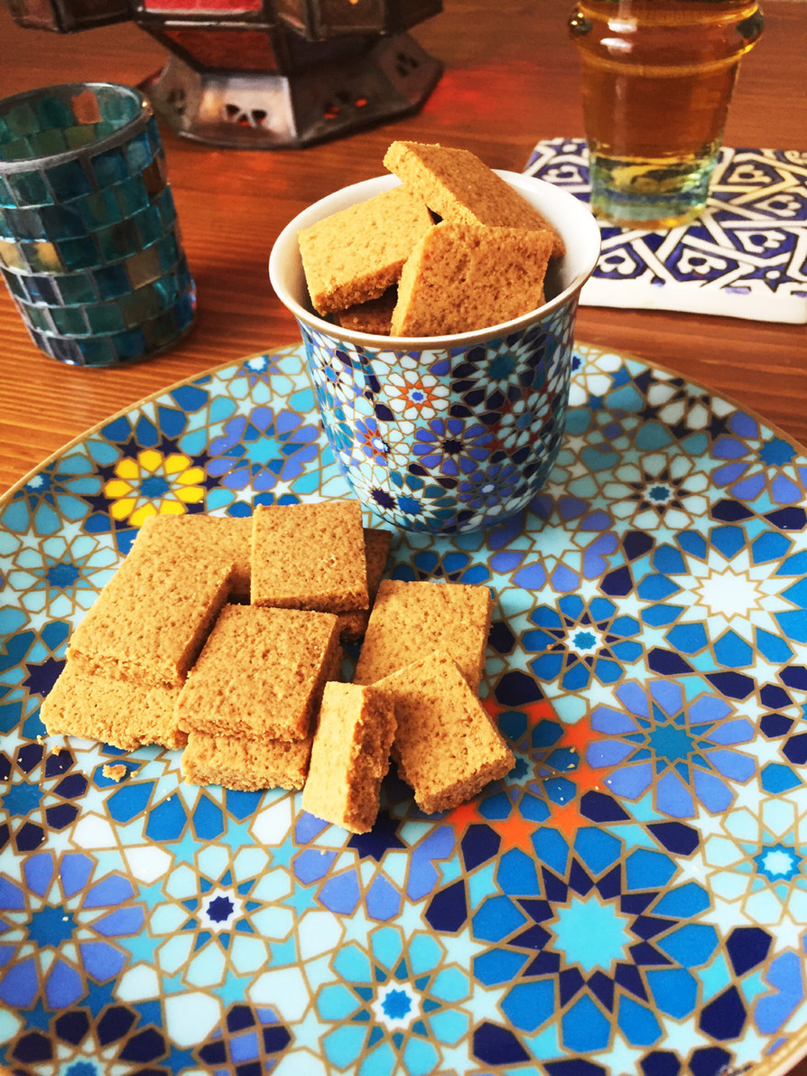 きな粉でチュニジアの伝統菓子グライバ！の画像