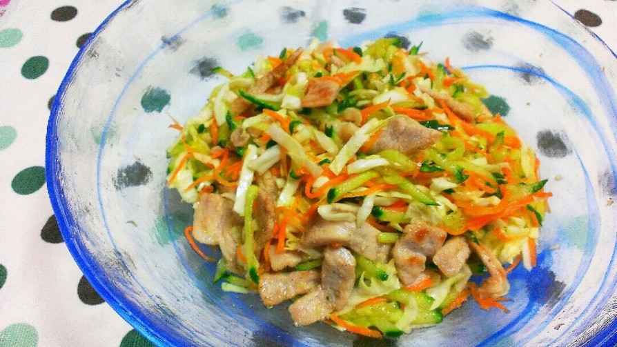 麺つゆで簡単✩豚肉サラダの画像