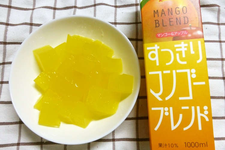マンゴージュースでマンゴーゼリー 粉寒天 レシピ 作り方 By ぶどうなすび クックパッド 簡単おいしいみんなのレシピが364万品