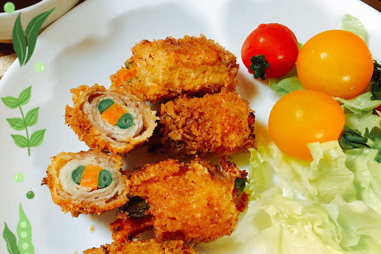 豚バラの野菜巻き フライ レシピ 作り方 By クックloveまま クックパッド 簡単おいしいみんなのレシピが352万品