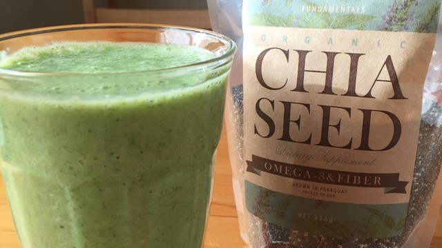 注目の チアシード入りグリーンスムージー レシピ 作り方 By そのそのっちぃ クックパッド