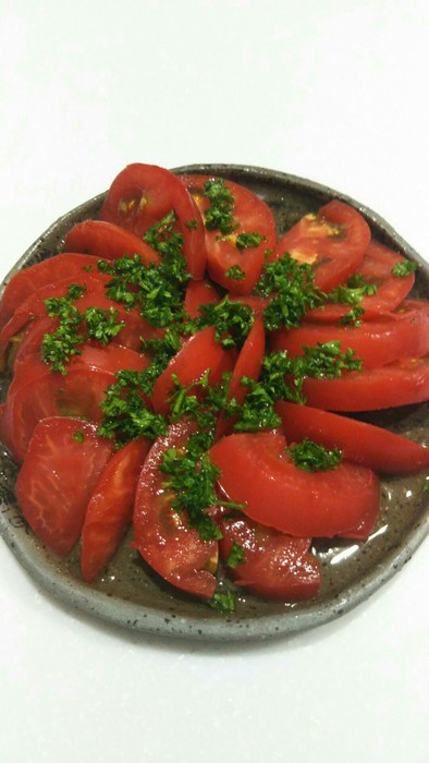 トマトの酢サラダの写真