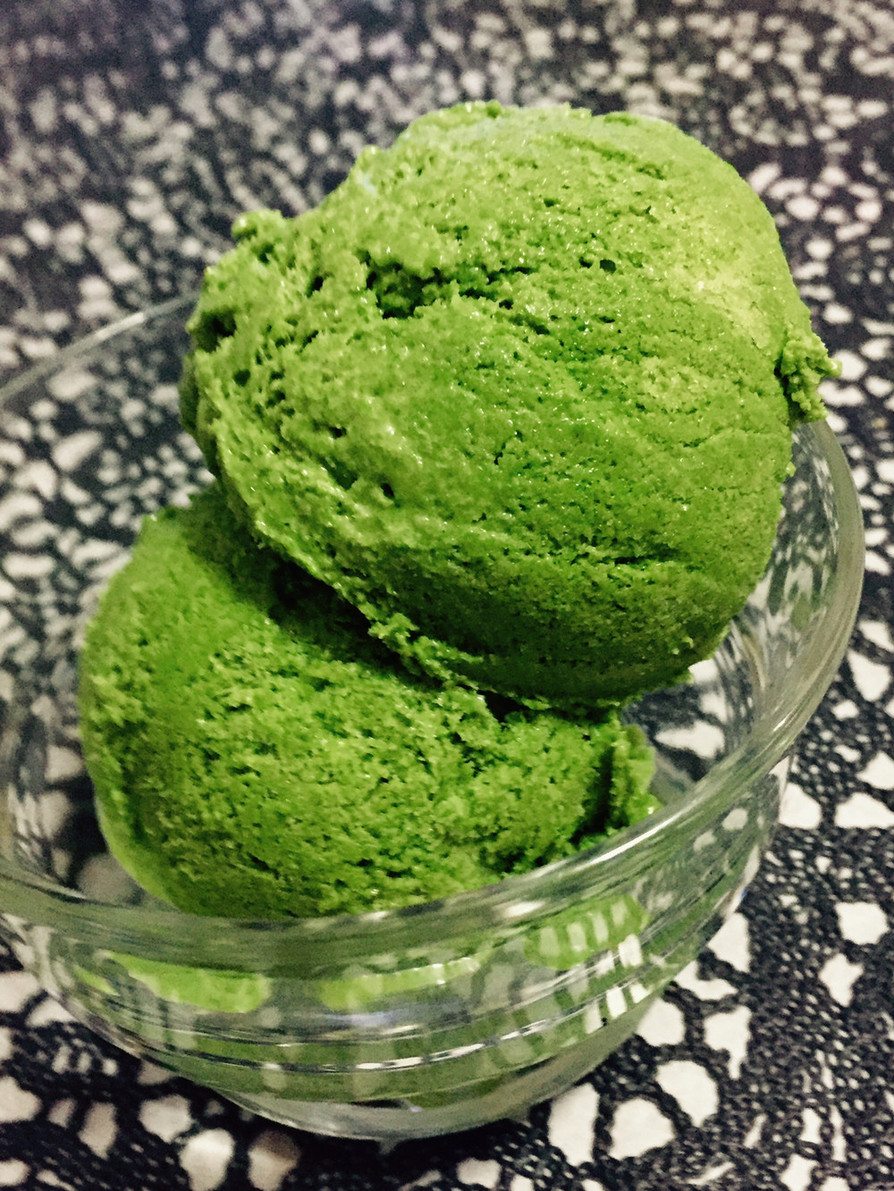 糖質制限◆ほうれん草のアイスクリームの画像