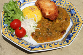 祈願を叶える☆チキンカツカレー