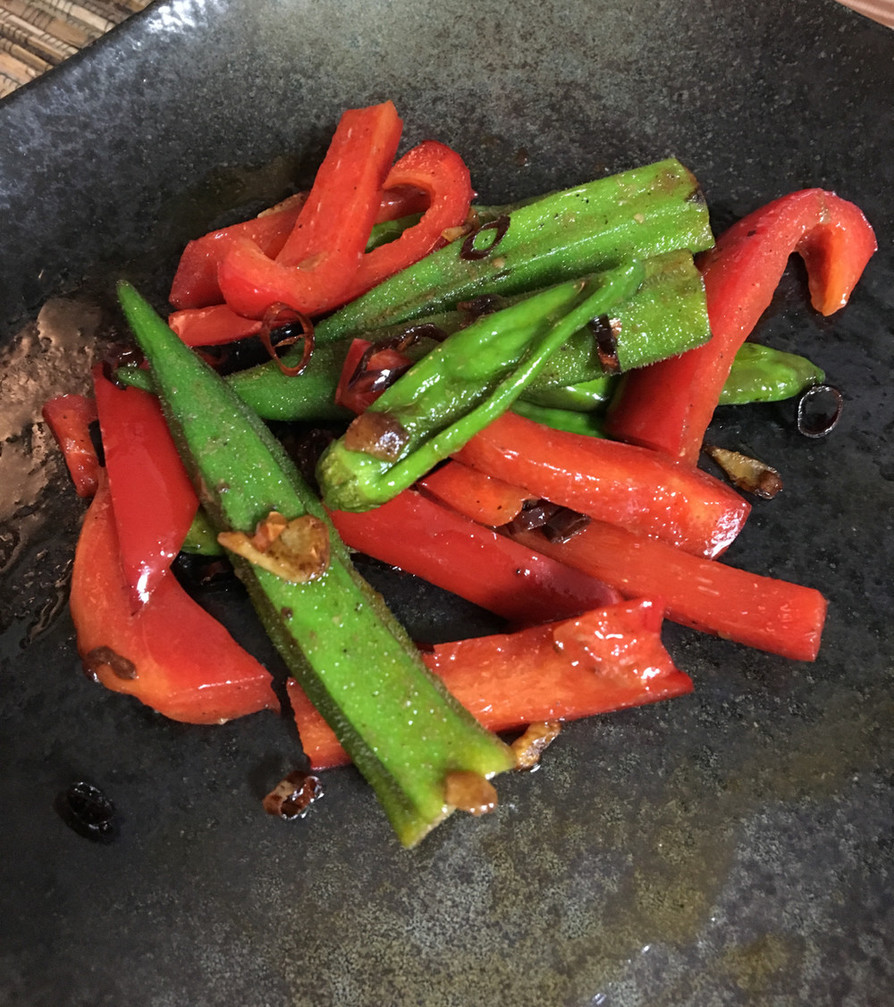 夏野菜のペペロン炒めの画像