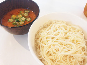 素麺つけ汁のアレンジ〜肉味噌豆乳〜