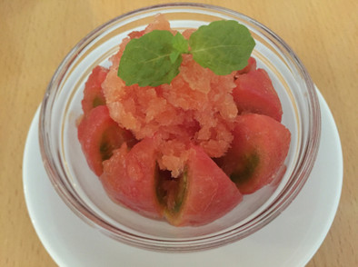 丸ごとトマトのソルベの写真
