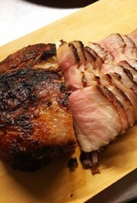 豚ロースの塊肉の炭火焼（低温調理Ver）