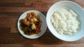 ごはんがすすむ!鶏なすキムチ♪