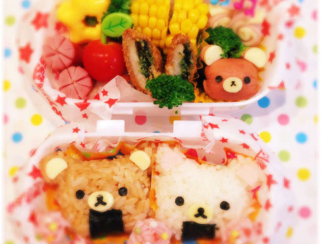 おにぎりお弁当可愛いおかず リラックマ レシピ 作り方 By きゃわ