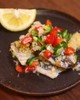 鯵のパン粉焼き 野菜のさっぱりソース!
