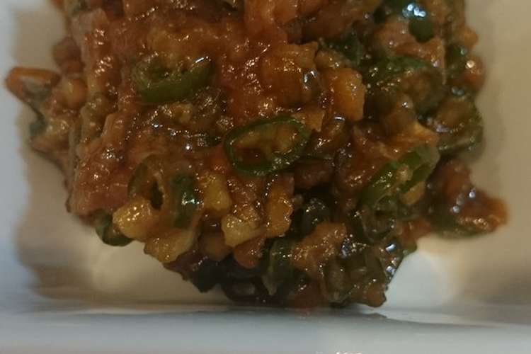 ご飯のお供に最高 辛めの青唐辛子味噌 レシピ 作り方 By Yuma0429 クックパッド 簡単おいしいみんなのレシピが357万品