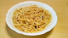 簡単お手軽*混ぜるだけ!菜めし冷製パスタ
