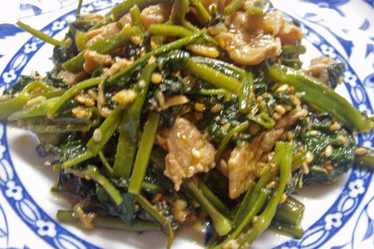 空芯菜 エン菜 のぴりから炒め レシピ 作り方 By なひぽん クックパッド 簡単おいしいみんなのレシピが352万品