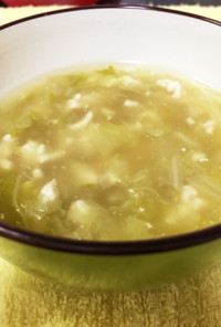 離乳食後期 白菜と鶏挽肉の和風スープ