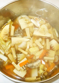 高野豆腐と白菜のダイエット中華風スープ