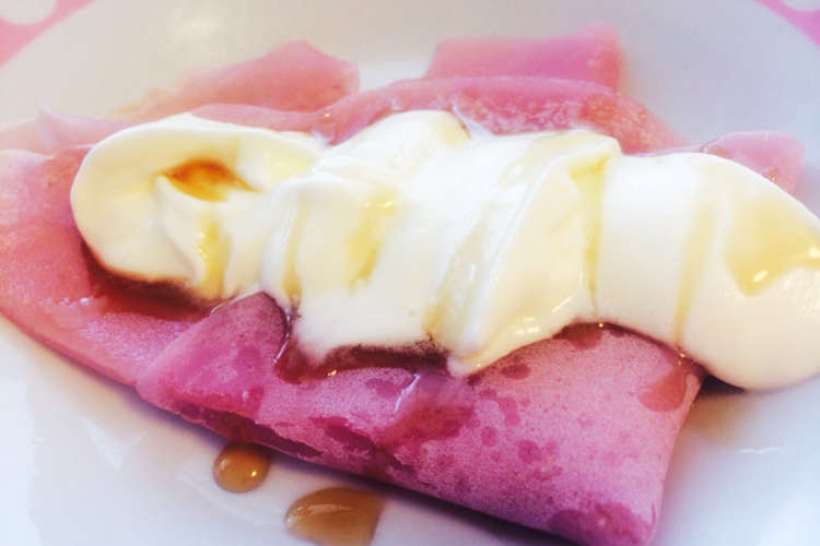 赤紫蘇ジュースdeもちもち簡単クレープ レシピ 作り方 By サチsachi クックパッド 簡単おいしいみんなのレシピが367万品