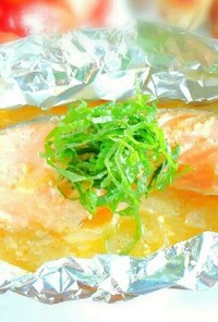 フライパンで簡単！鮭の味噌マヨホイル焼き