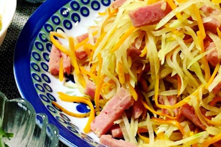スパムたっぷり 青パパイヤイリチー レシピ 作り方 By ごはん大好き クックパッド 簡単おいしいみんなのレシピが354万品