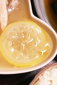 冬瓜と手羽先のさっぱりレモンスープ