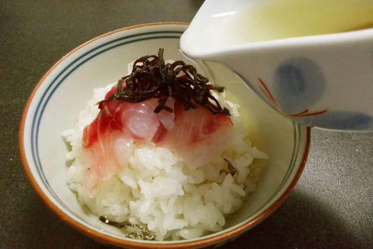 愛知の魚100 黒鯛の刺茶 刺身茶漬け レシピ 作り方 By 黒鯛チヌ子 クックパッド