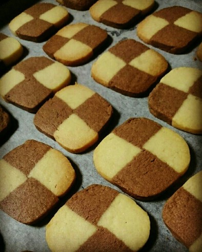 アイスボックスクッキー(市松模様)の写真