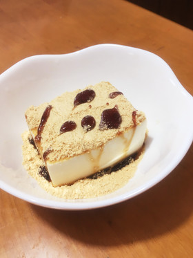 簡単ヘルシー♡そのまんま豆腐のおやつ
