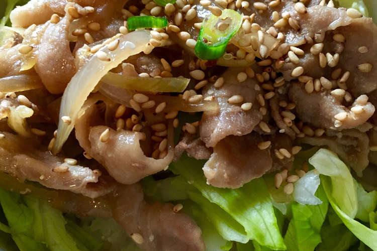 シャキシャキレタスの簡単豚丼 レシピ 作り方 By なにつくろっかな クックパッド 簡単おいしいみんなのレシピが356万品