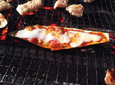 BBQ☆超簡単なすピザ！の写真