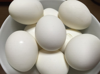 半熟卵の作り方の写真
