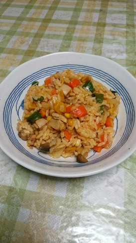 フライパンでチキンライス♪オムライスにも