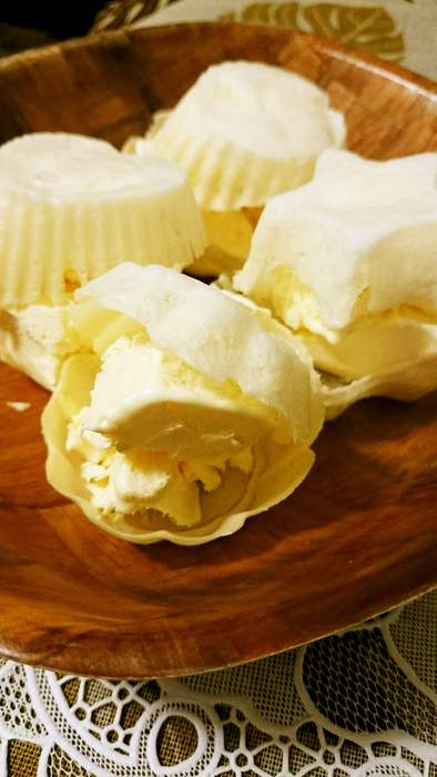 白玉粉で簡単♬手作り最中の皮の写真