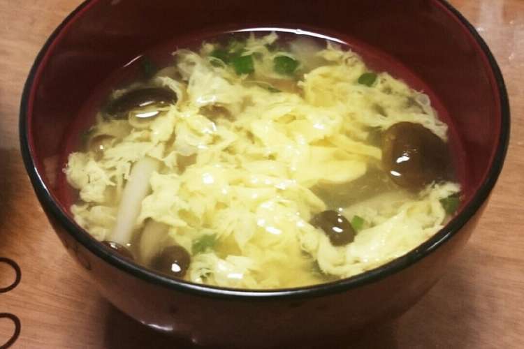 楽ちん しめじと卵のスープ レシピ 作り方 By マスク ド ソースケ クックパッド