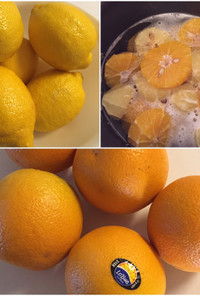 炊飯器で簡単！オレンジ&レモンジュース♪