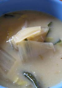 簡単！白菜とわかめのスープ　和と中華