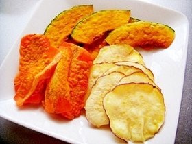 簡単ノンフライの野菜チップス!!