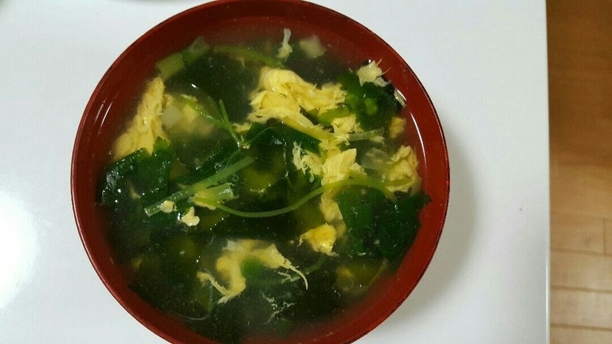 余ったささみのゆで汁で絶品玉子スープ☆の画像