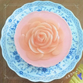 桃のレアチーズケーキ⭐