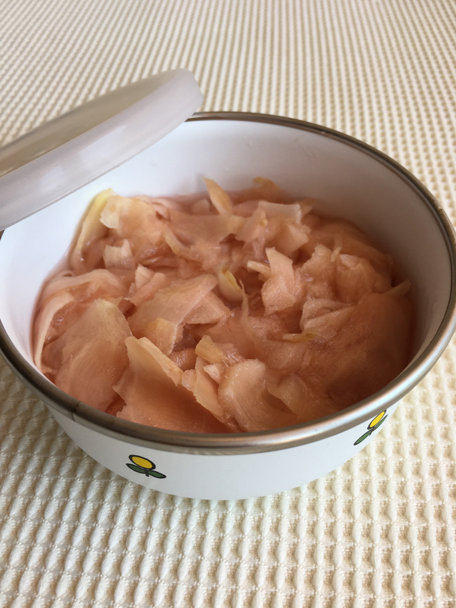 新生姜の甘酢漬けの画像