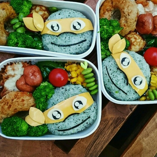 キャラ弁 忍者タートルズ レシピ 作り方 By りょたい クックパッド 簡単おいしいみんなのレシピが371万品