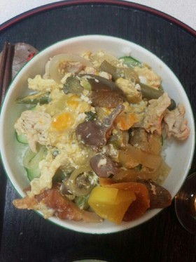色々親子丼(血管ダイエット食879)